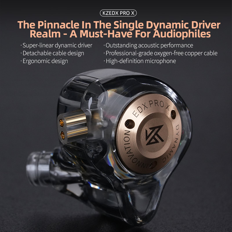 KZ EDX Pro X dynamic driving h - In Ear Monitors For Singers ulasan dan harga