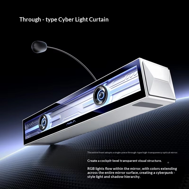 AULA GS8 Gaming Speaker Deskto - Rgb Computer Soundbar For Pc ulasan dan harga