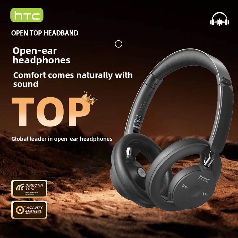 HTC‑HP06 Open‑ear Headphones W - Anc Wireless Over Ear Headphones ulasan dan harga