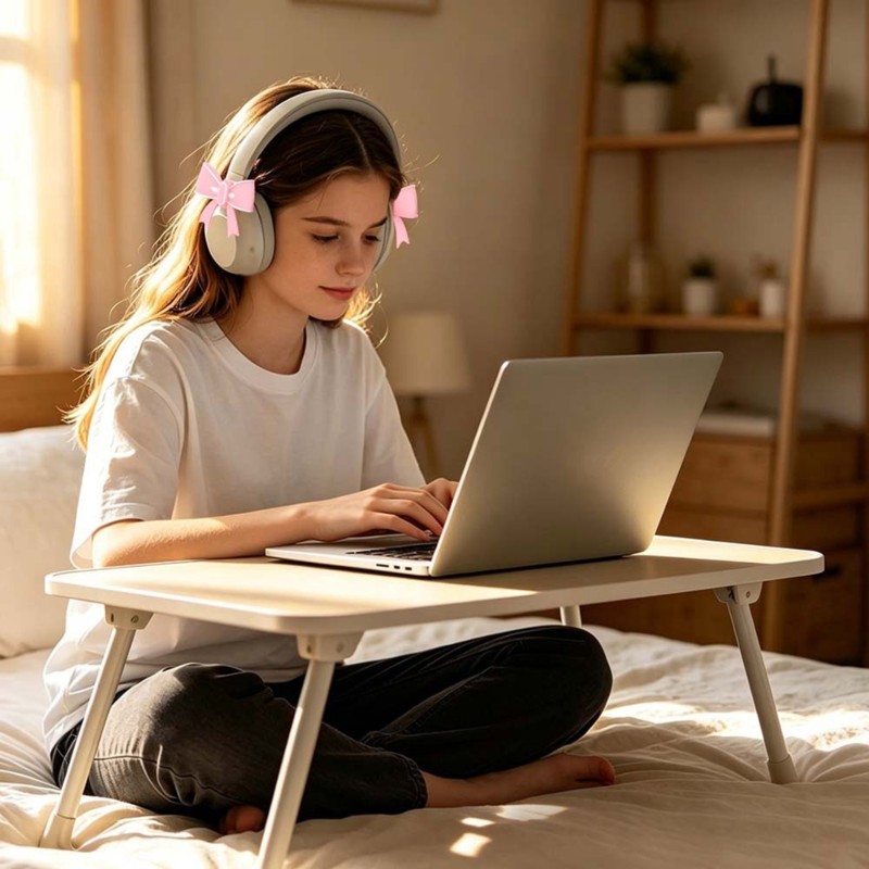 【HOT A88T】 2PCS Bow Shape Head - Headphones ulasan dan harga