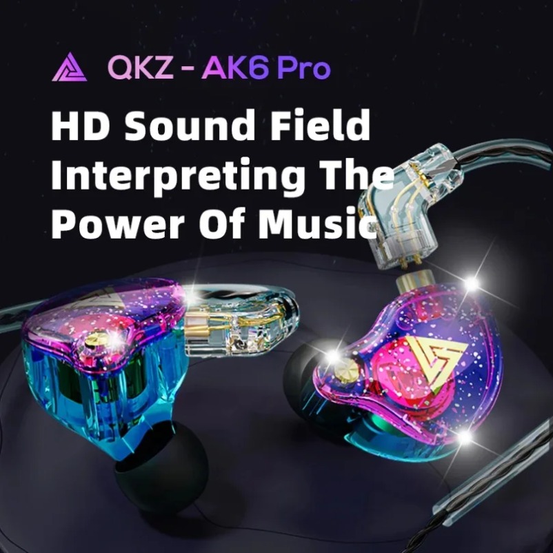 QKZ AK6 Pro In Ear Monitor Wir - In Ear Monitors For Singers ulasan dan harga