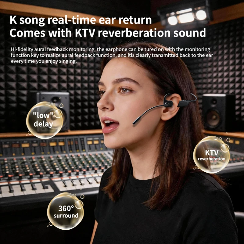 Open Ear Wireless Headset Rota - Type C Wired Earphones With Mic ulasan dan harga