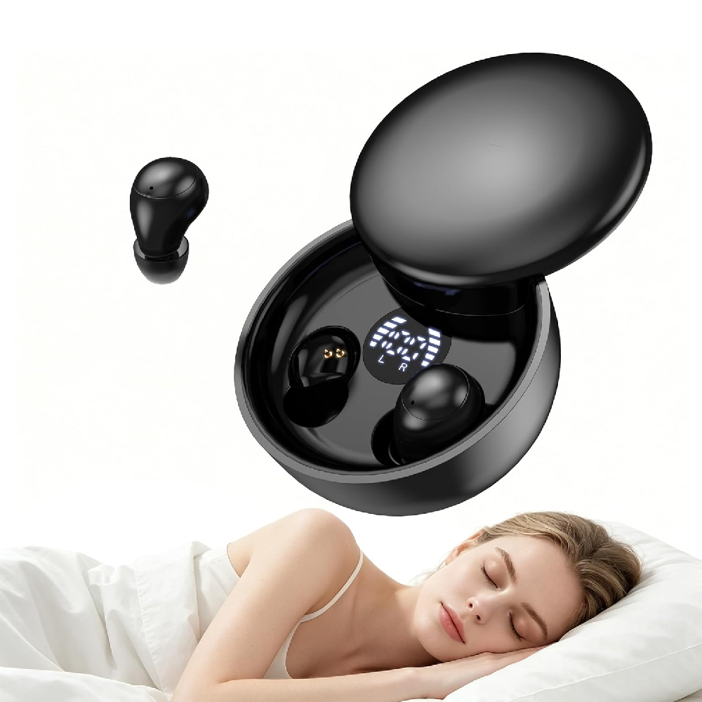 Mini Invisible Earbuds Sleep H - Sleep Mask Headphones Bluetooth ulasan dan harga