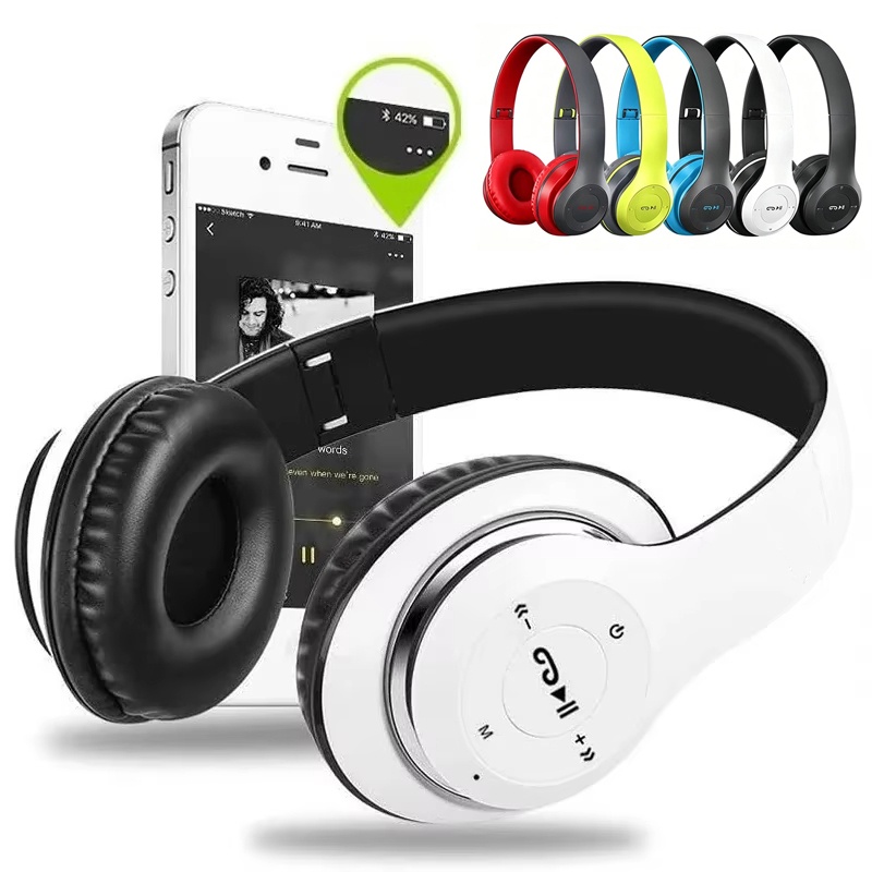 Wireless Bluetooth 5.0 Headpho - Anc Wireless Over Ear Headphones ulasan dan harga