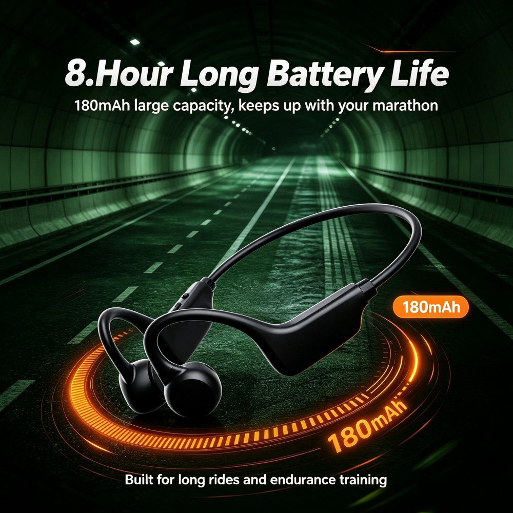 KEBIDUMEI Bluetooth 6.0 Air Co - Bone Conduction Running Headphones ulasan dan harga