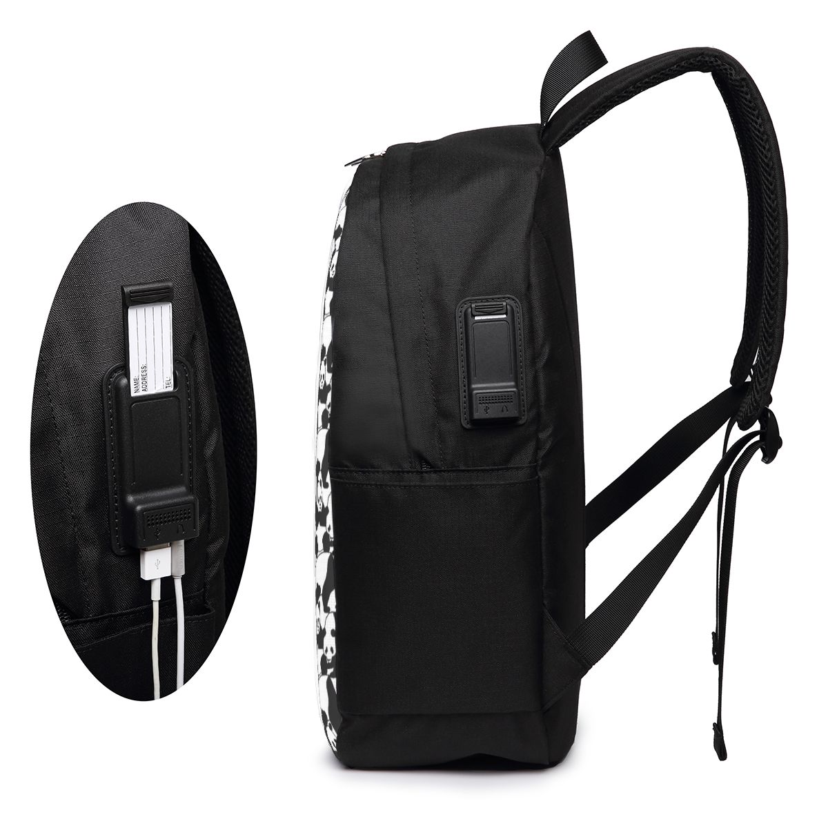 Panda Pattern Backpack Travel  - Laptops ulasan dan harga