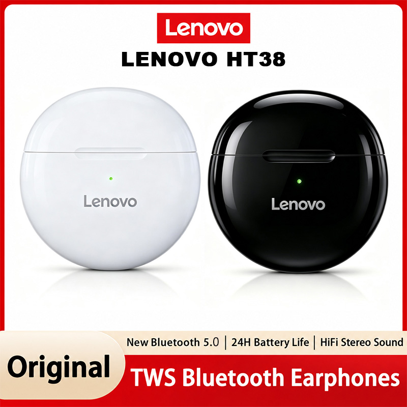 Lenovo HT38 TWS Sport Earphone - Type C Wired Earphones With Mic ulasan dan harga