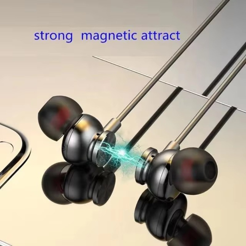 Led Battery Display Type-c Cha - Magnetic Neckband Sports Earphones ulasan dan harga